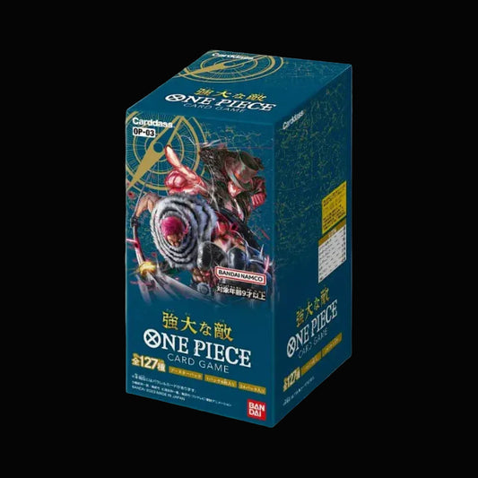One Piece OP-03 Mighty Enemies Japanese Booster Box Display