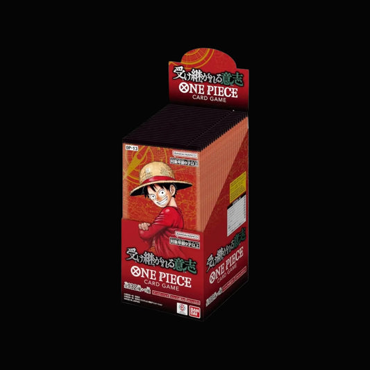 One Piece OP-13 Carrying on his Will Japanese Booster Box Display