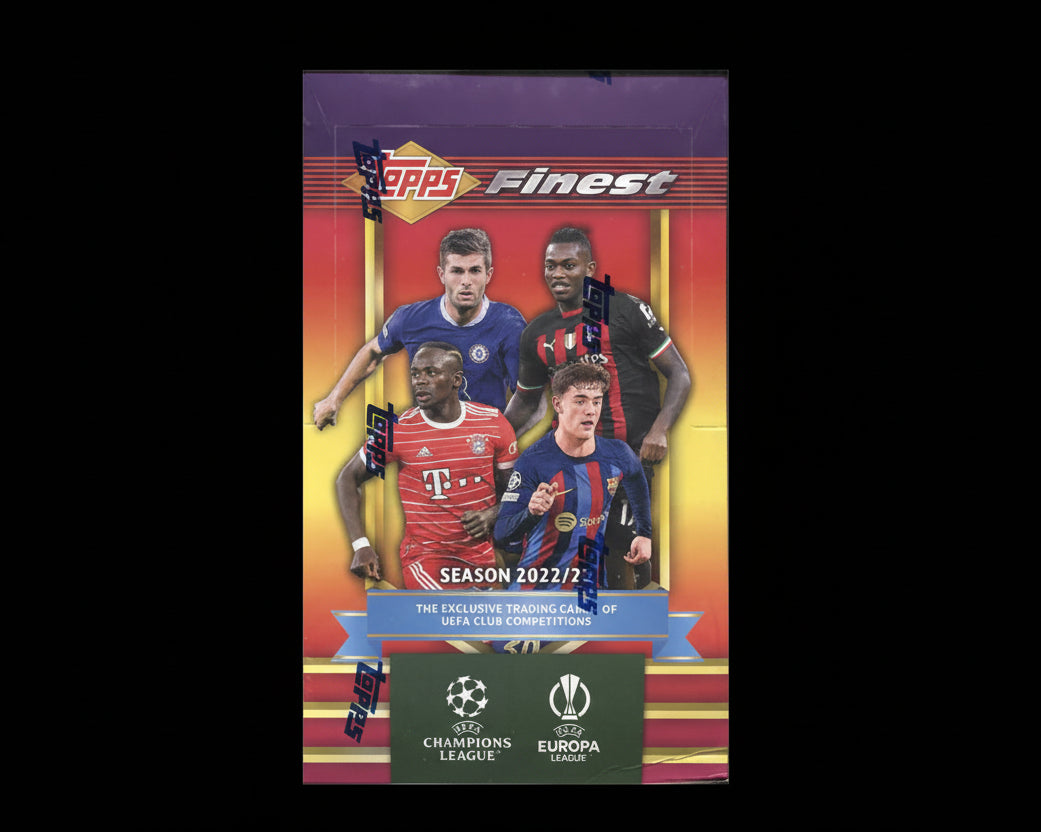 Topps Finest Flashbacks UEFA Club Competitions Soccer Hobby Box 2022 / 2023