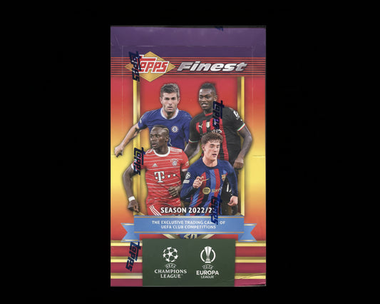 Topps Finest Flashbacks UEFA Club Competitions Soccer Hobby Box 2022 / 2023
