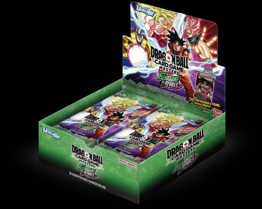 Dragon Ball Super Card Game Masters "Ultra-Bout Series" B29 Fearsome Rivals Booster Display