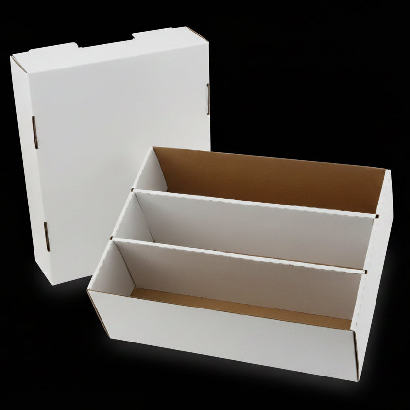Premium Cardboard Storage Boxes 3 Rows